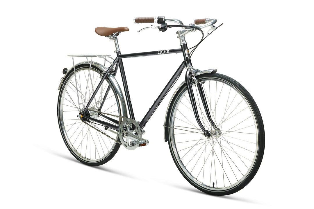 Linus Roadster 7i Heritage City Bike Green & Meteor – Linus Bike